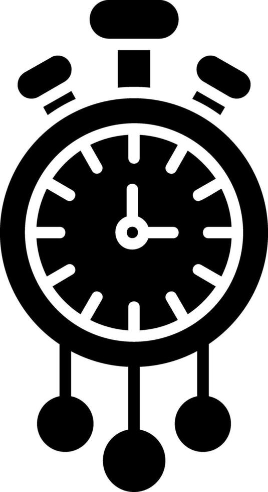 Clock Glyph Icon vector