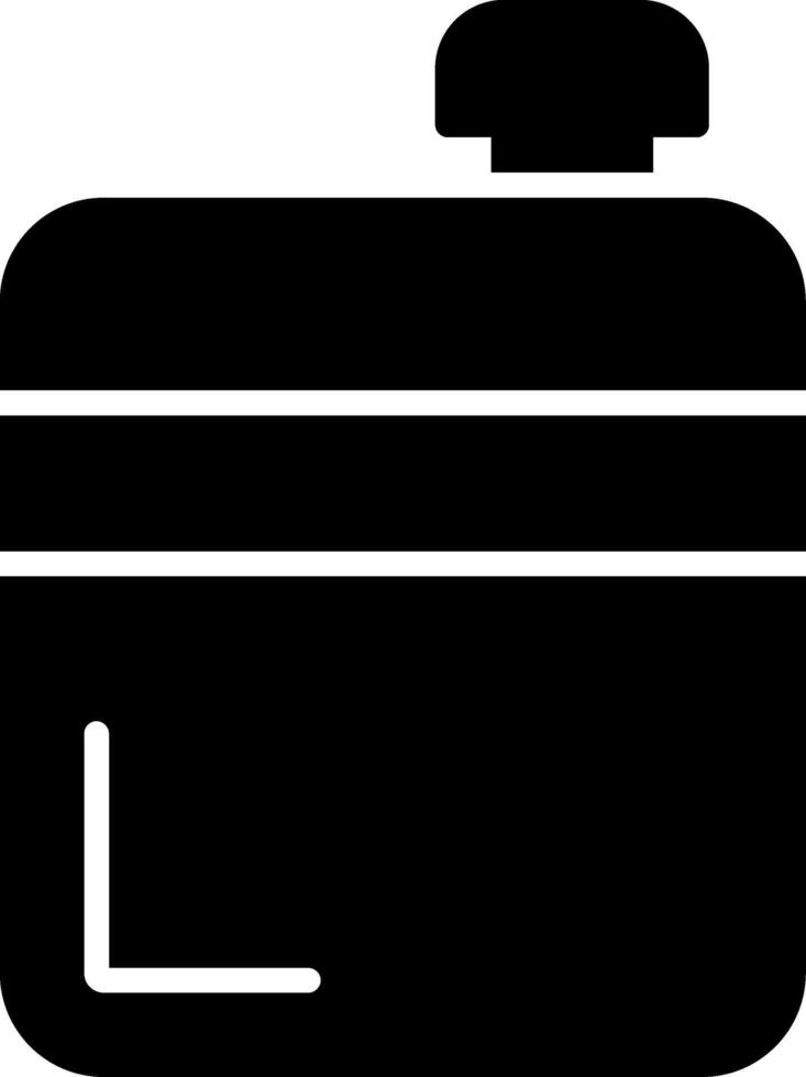 Flask Glyph Icon vector