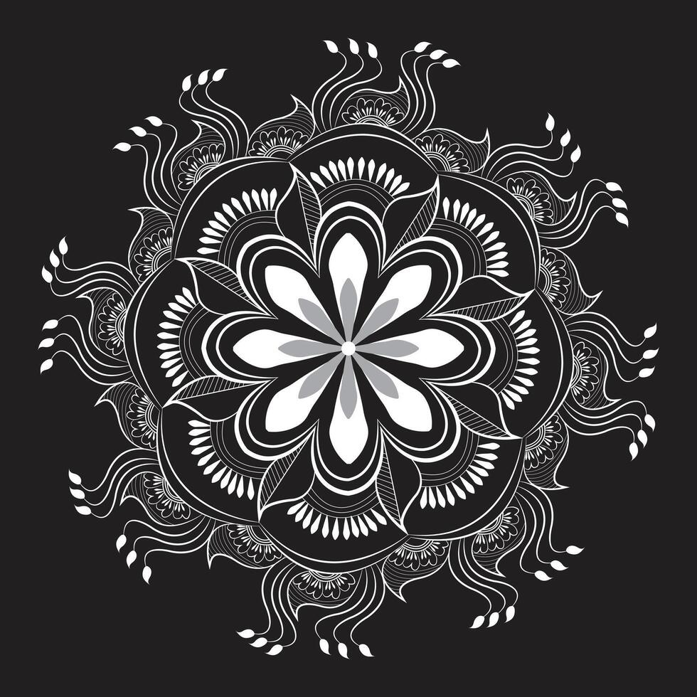 creativo fácil lujo eps mandala patrones para gratis descargar vector