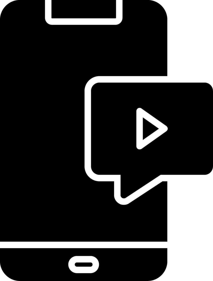 Mobile Glyph Icon vector