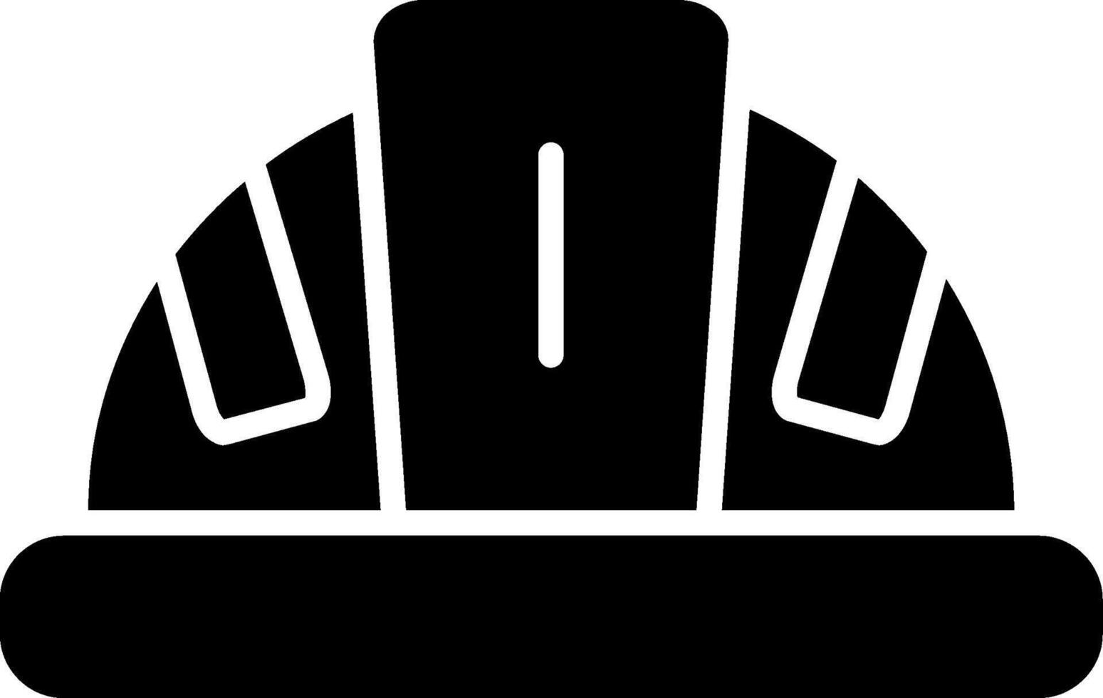 Helmet Glyph Icon vector