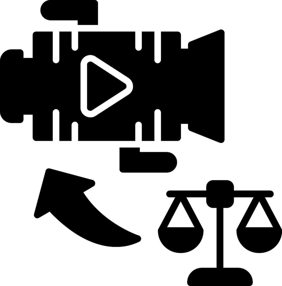 Laws Glyph Icon vector