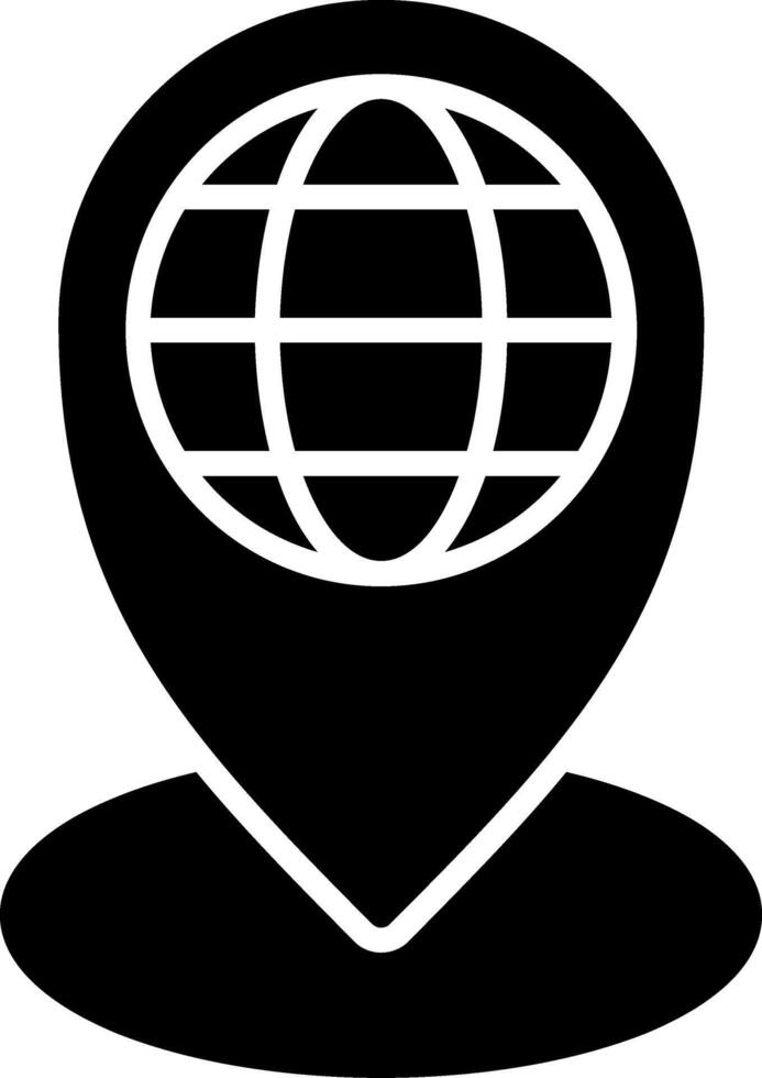 Local Glyph Icon vector