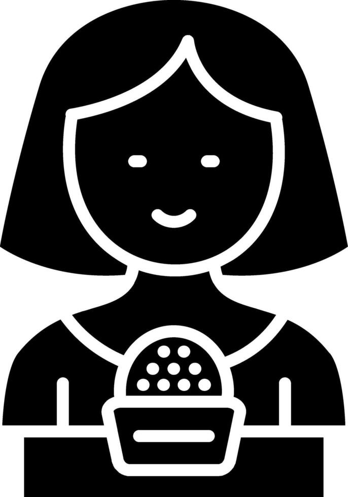 Journalist Glyph Icon vector