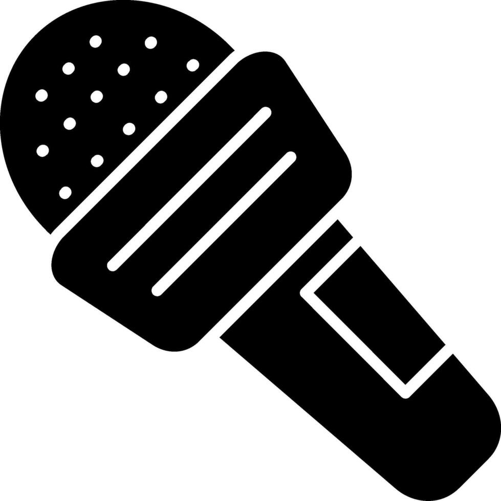 Microphone Glyph Icon vector