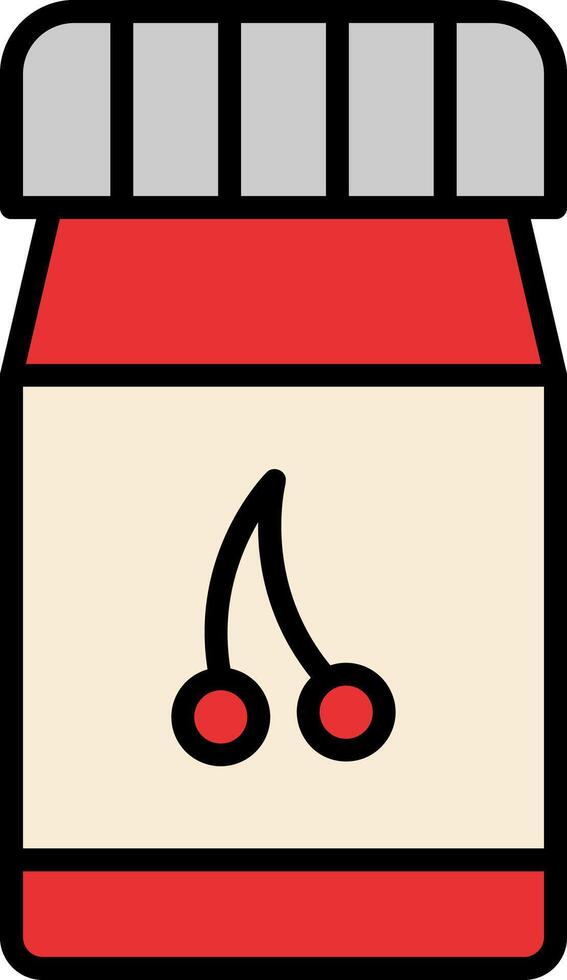 Jam Line Filled Icon vector