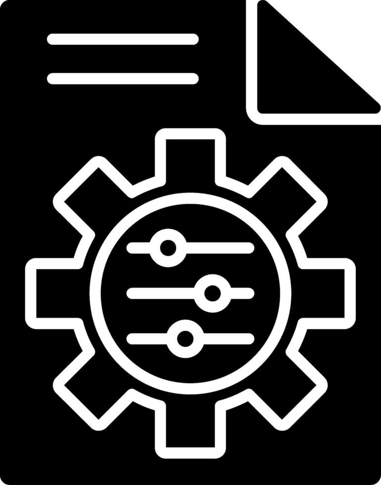 Control Glyph Icon vector
