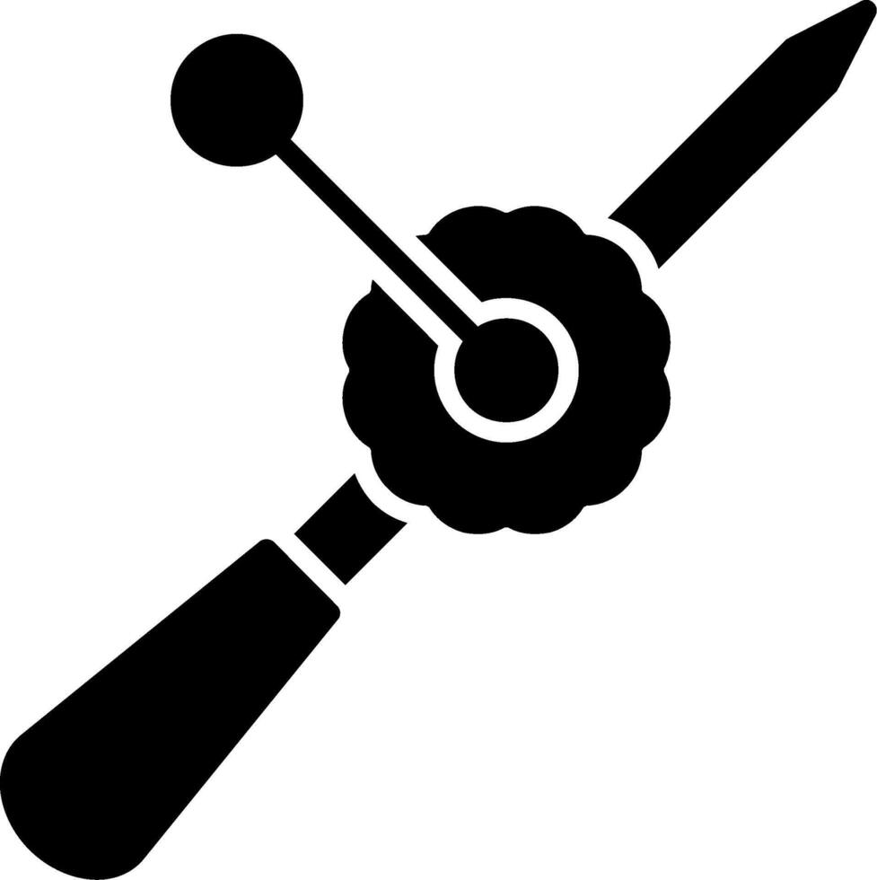 Hand Drill Glyph Icon vector