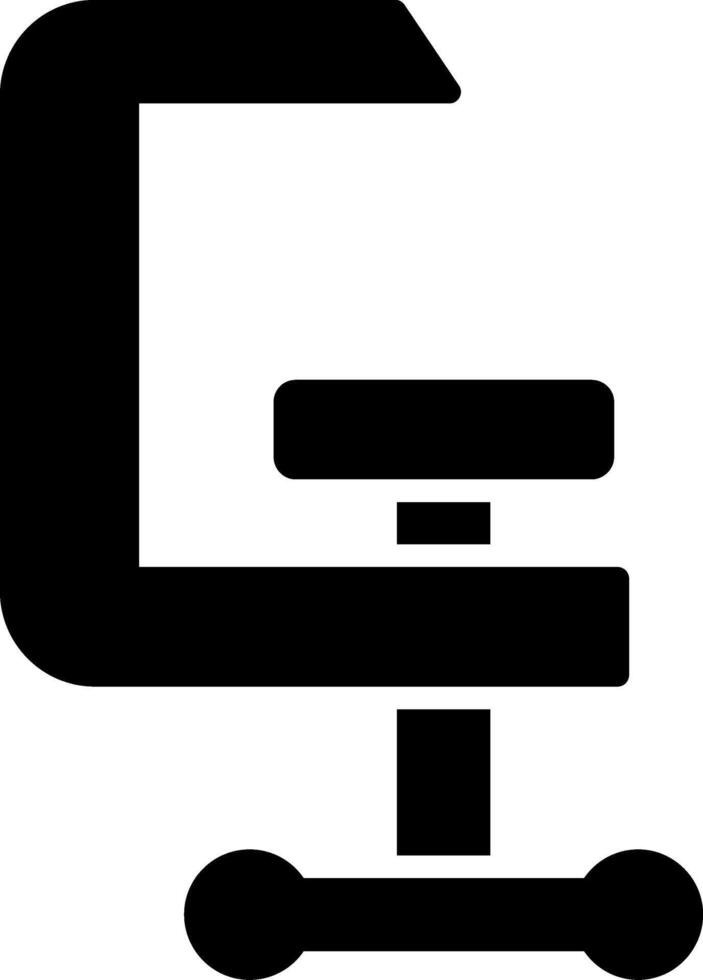 Clamp Glyph Icon vector