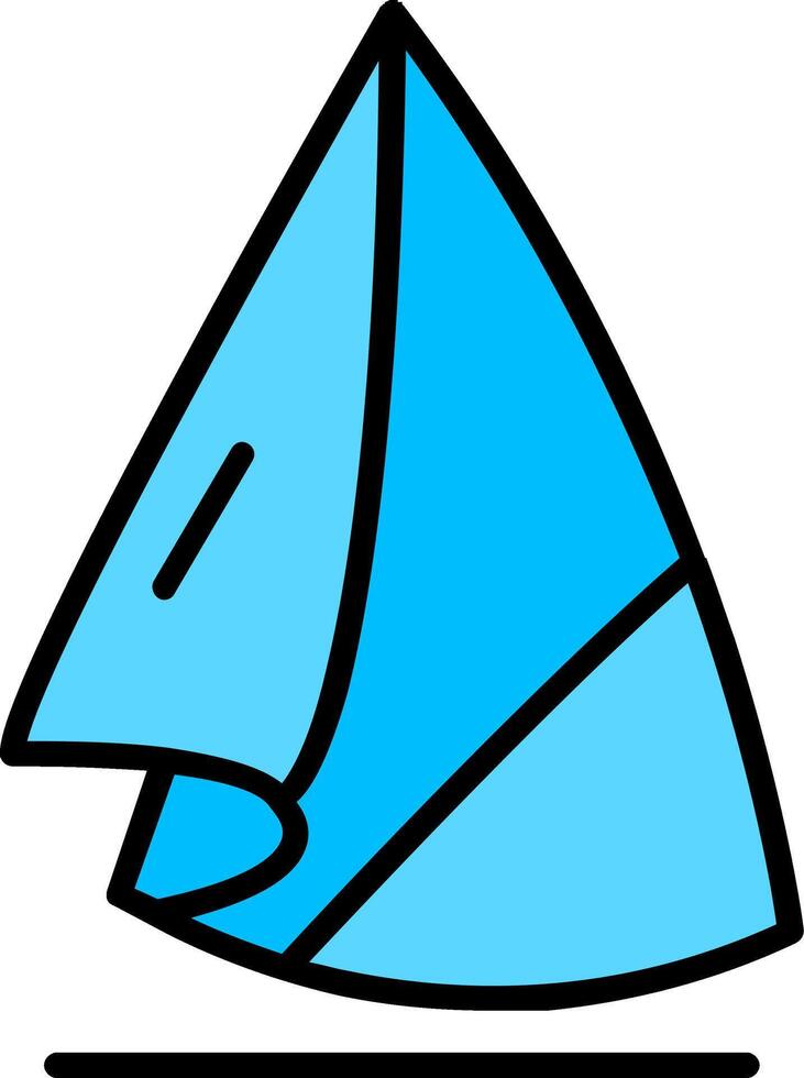Napkin Line Filled Icon vector
