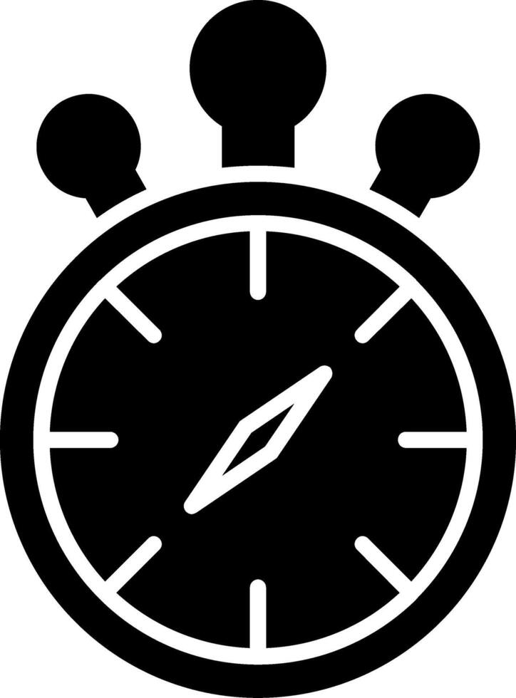 Compass Glyph Icon vector