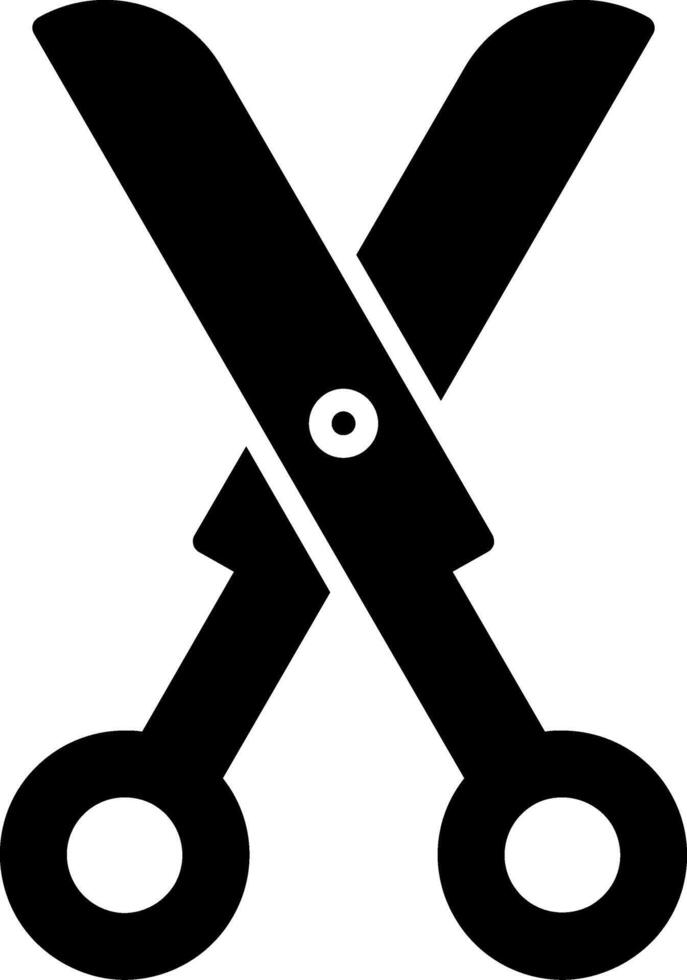 Scissors Glyph Icon vector