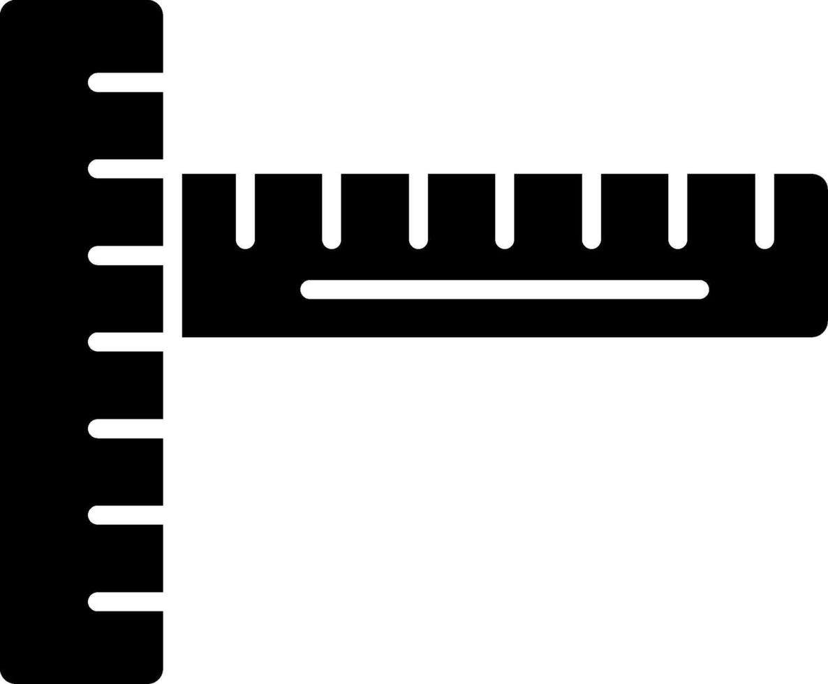 Ruler Glyph Icon vector
