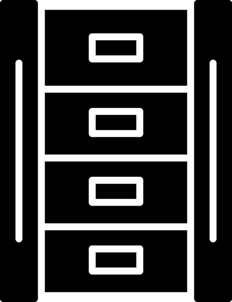 Makeup Container Glyph Icon vector