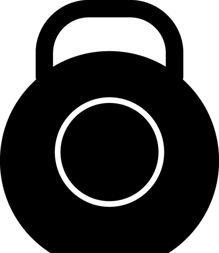 Kettlebell Glyph Icon vector