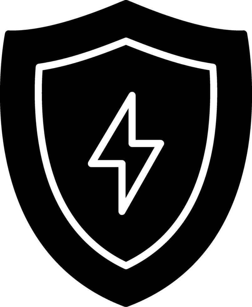 Save Energy Glyph Icon vector