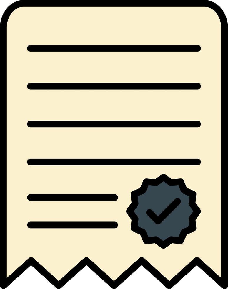 Notes Line Filled Icon vector