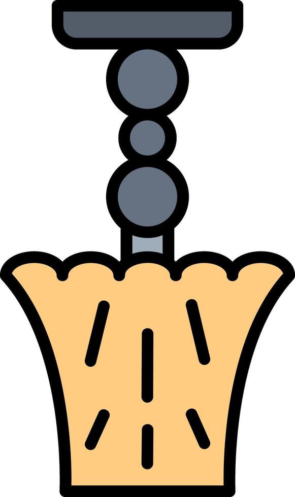 Lamp Line Filled Icon vector