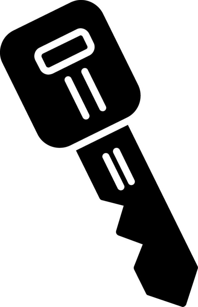 Car Key Glyph Icon vector