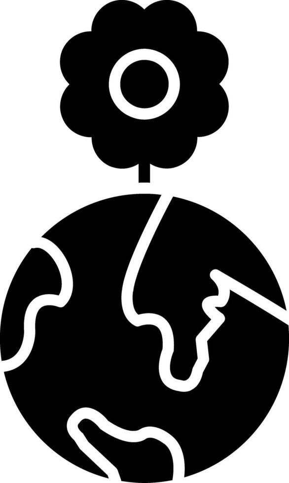 World Glyph Icon vector