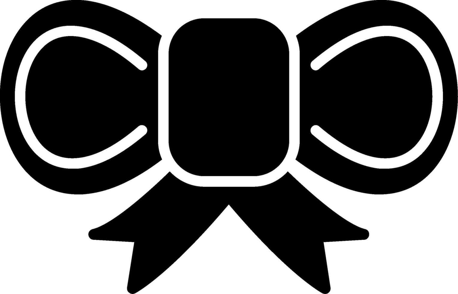 Bow Glyph Icon vector