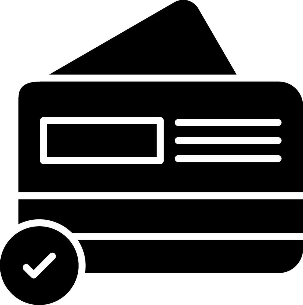 Card Payment Glyph Icon vector