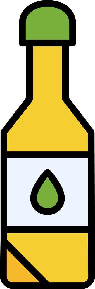 Cooking Oil Line Filled Icon vector