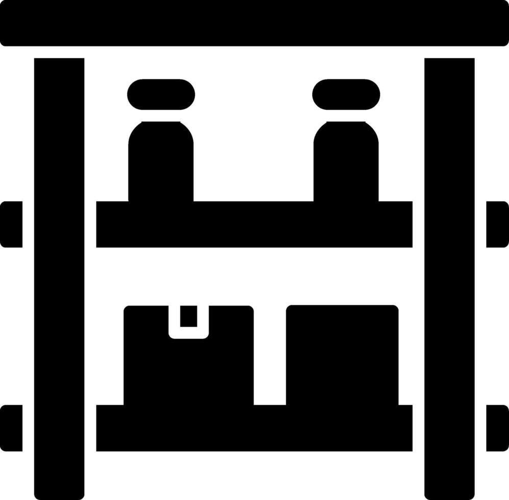 Shelves Glyph Icon vector
