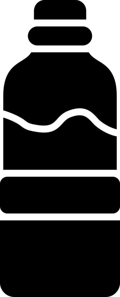 Water Bottle Glyph Icon vector