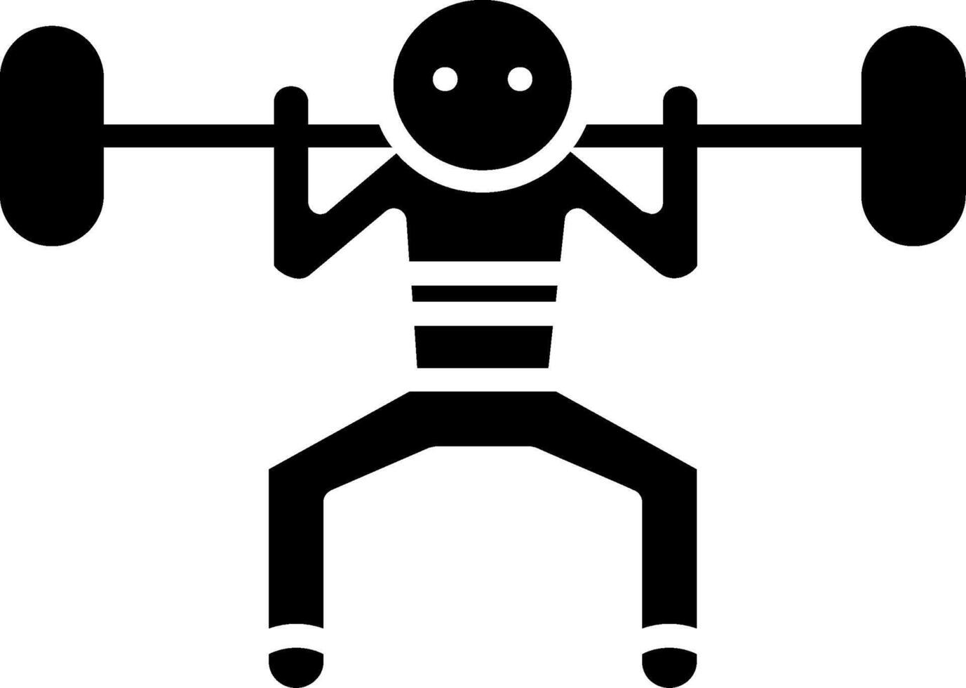 icono de glifo de entrenamiento vector