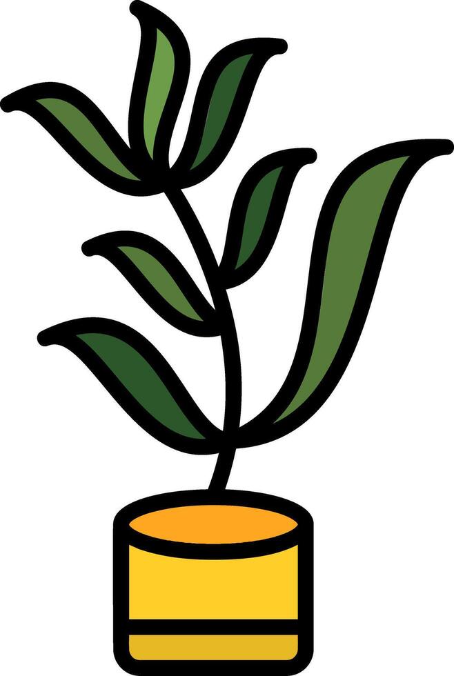 Tarragon Line Filled Icon vector