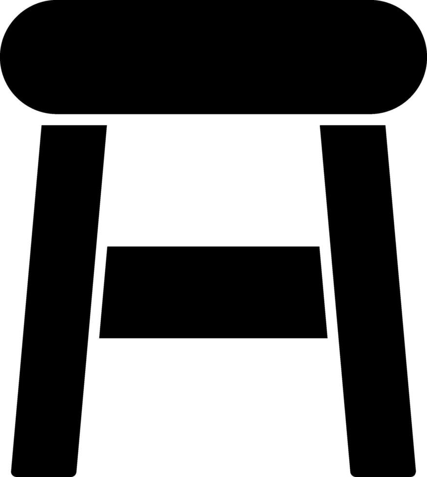 Stool Glyph Icon vector