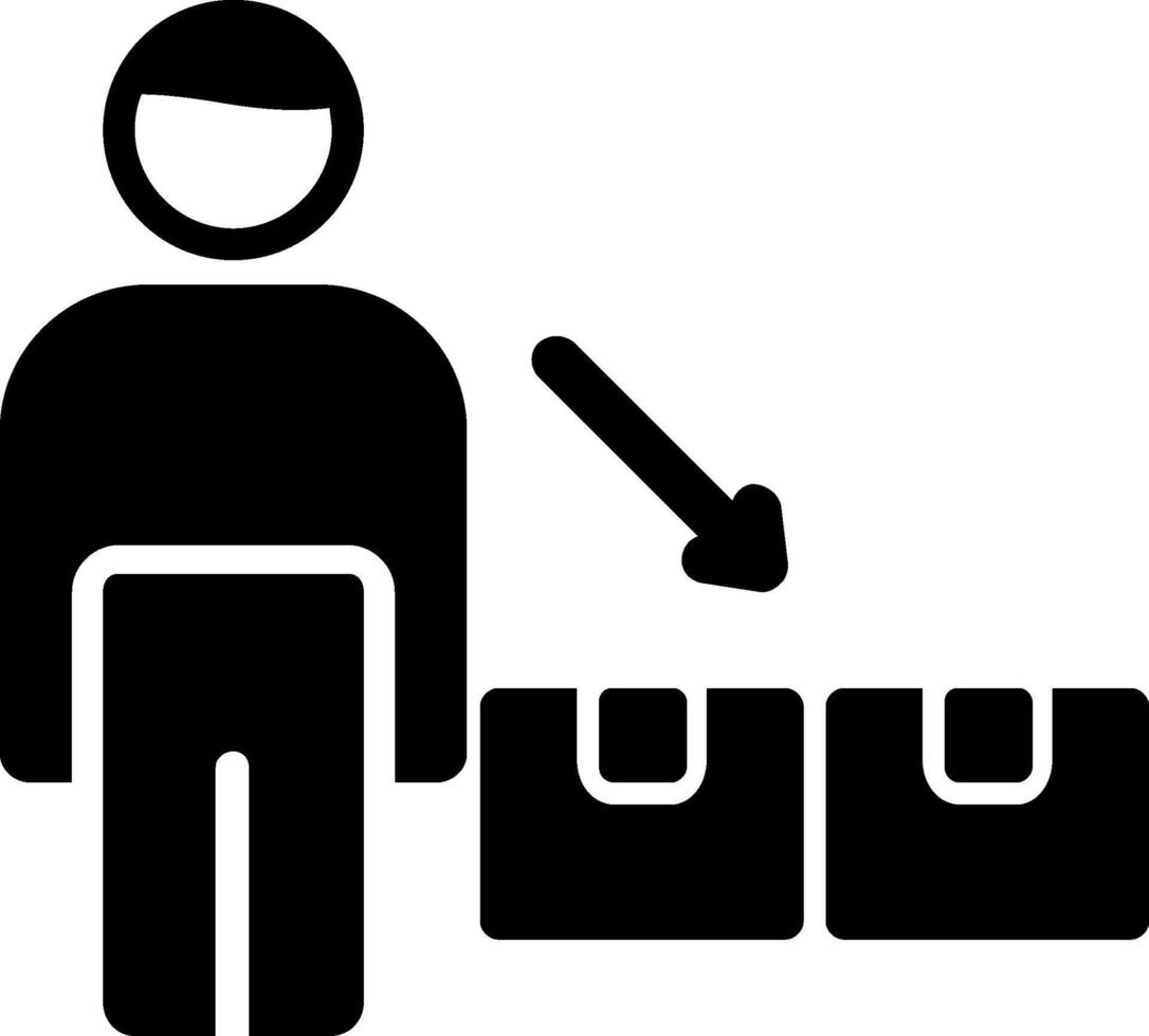 Your Product Glyph Icon vector