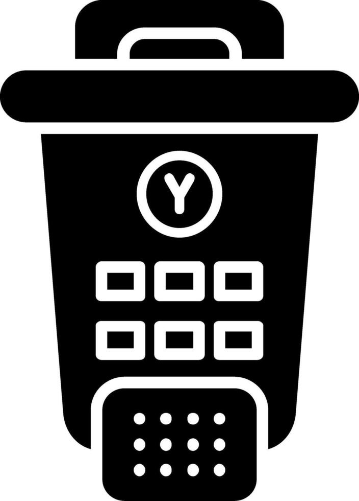 Ink Glyph Icon vector