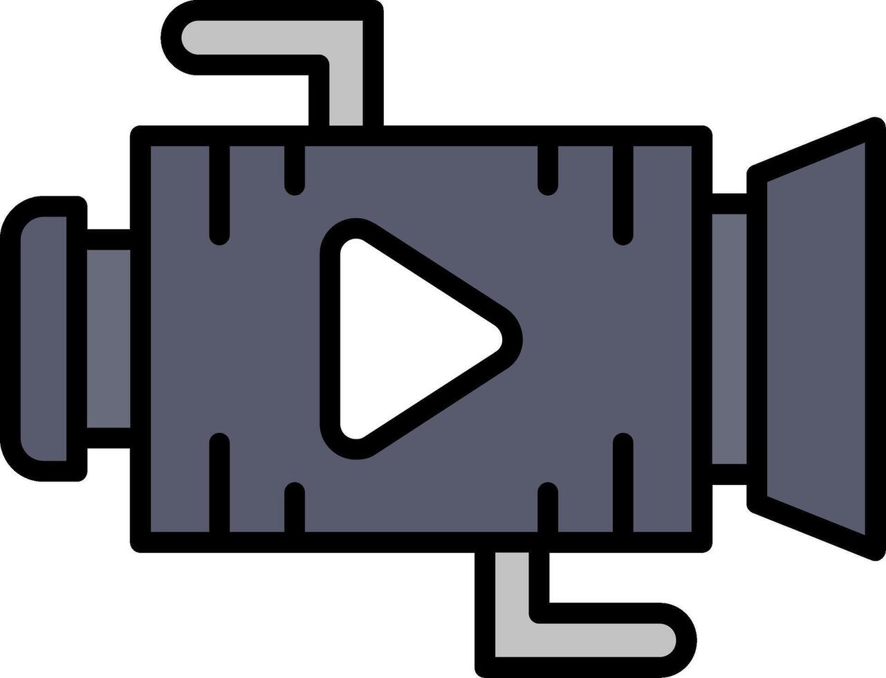Camera Line Filled Icon vector