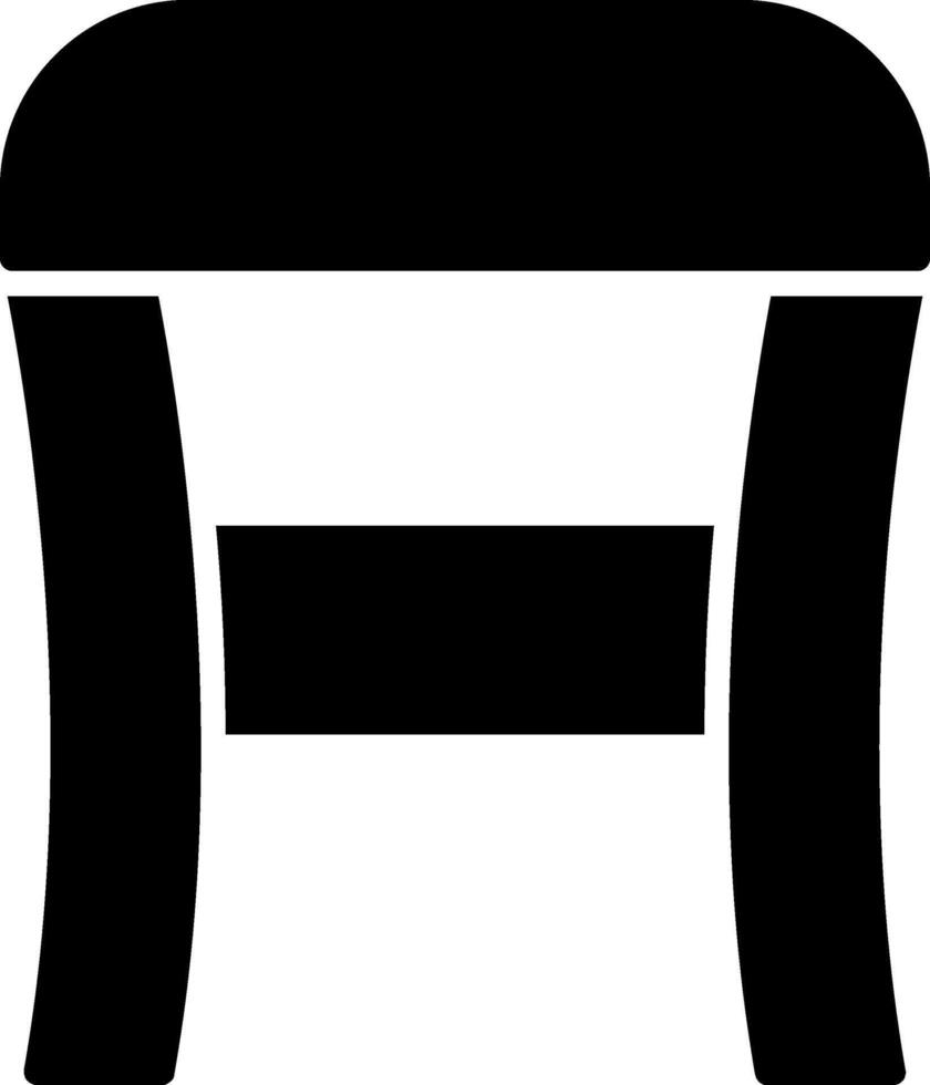 Stool Glyph Icon vector