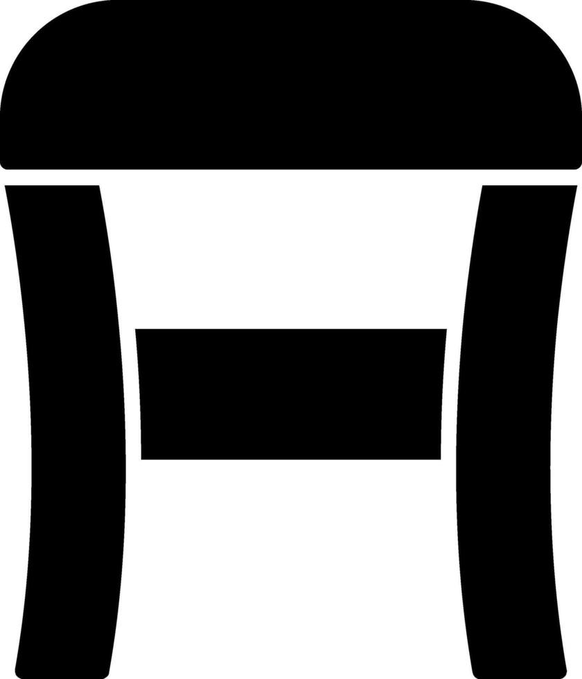 Stool Glyph Icon vector