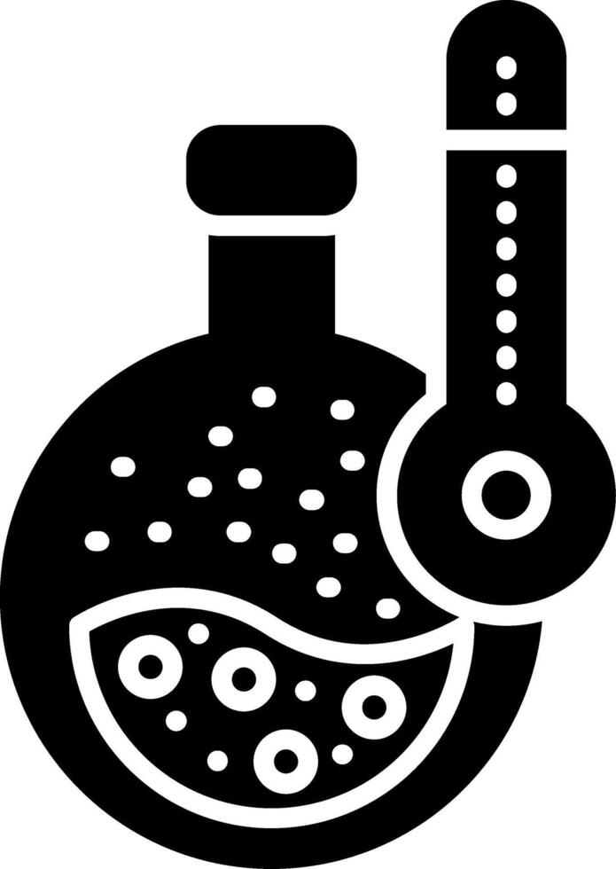 Flask Glyph Icon vector