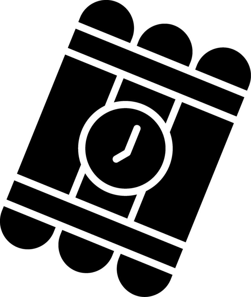 Bomb Glyph Icon vector