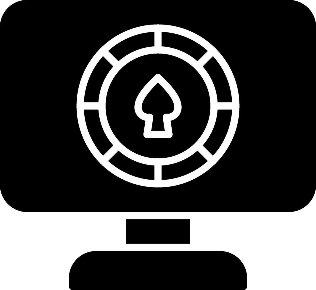 Gambling Glyph Icon vector