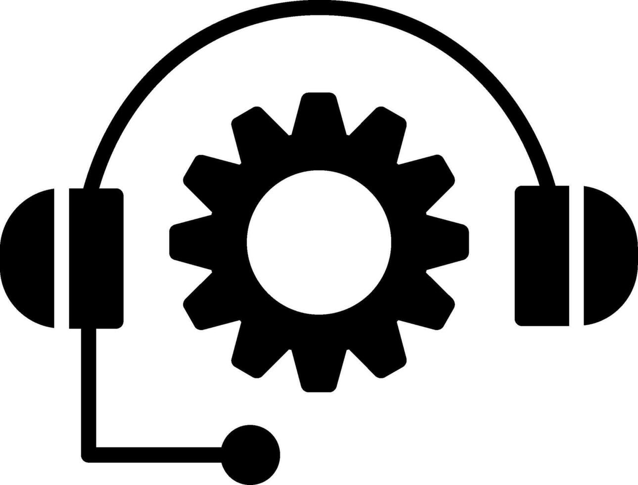 Support Glyph Icon vector