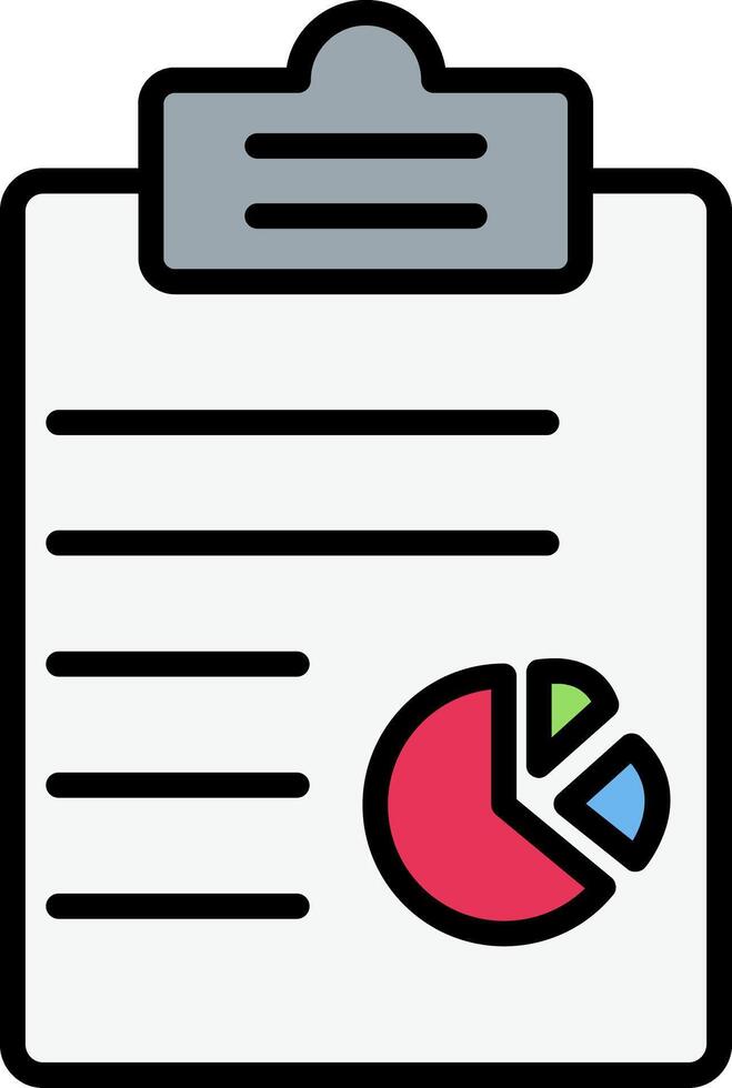 Clipboard Line Filled Icon vector