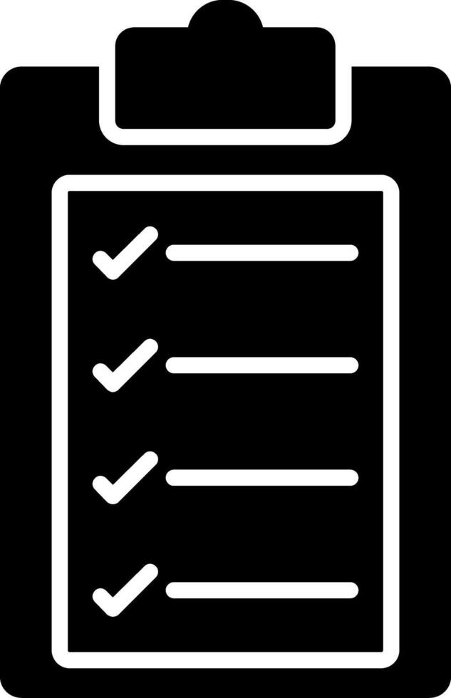 Criteria Glyph Icon vector