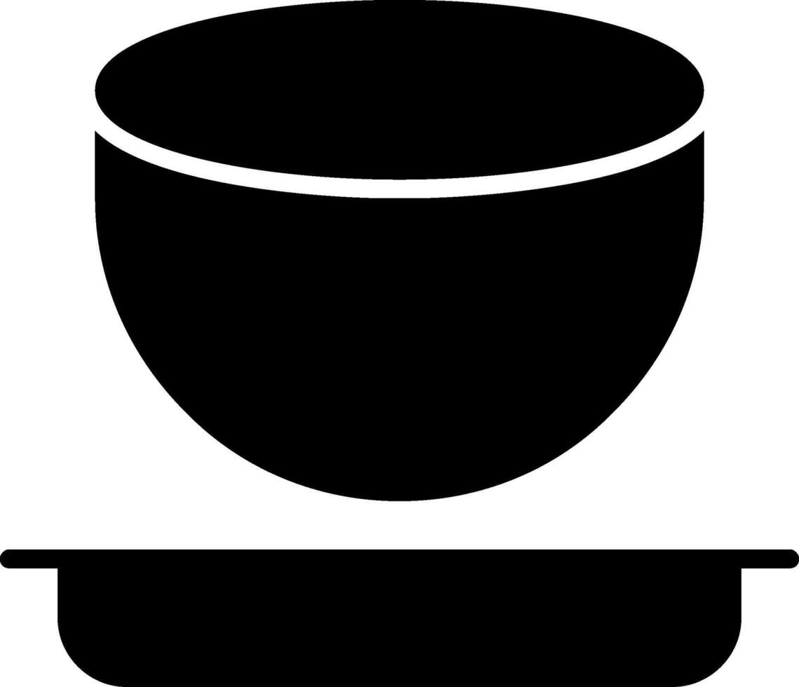 Bowl Glyph Icon vector