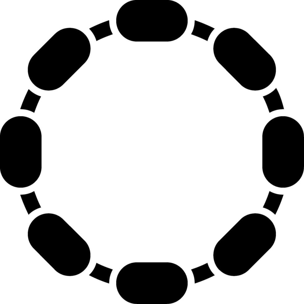 Chain Glyph Icon vector