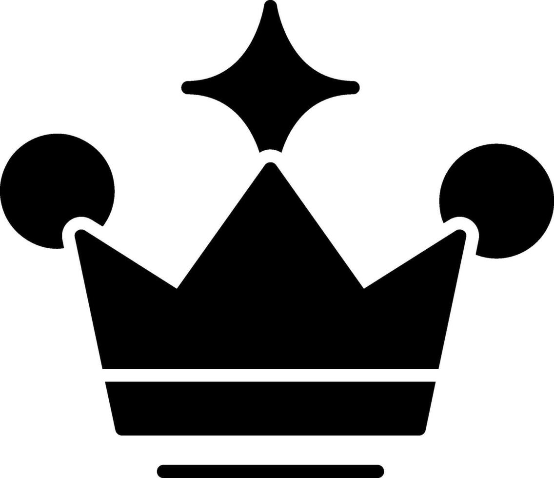 Crown Glyph Icon vector