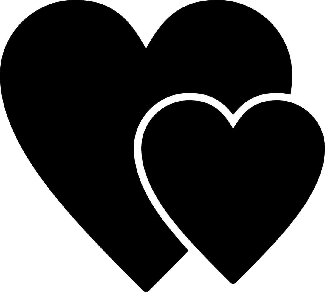 Heart Glyph Icon vector