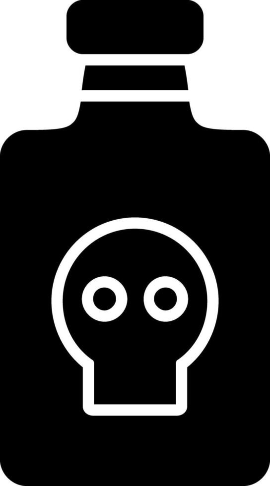 Poison Glyph Icon vector