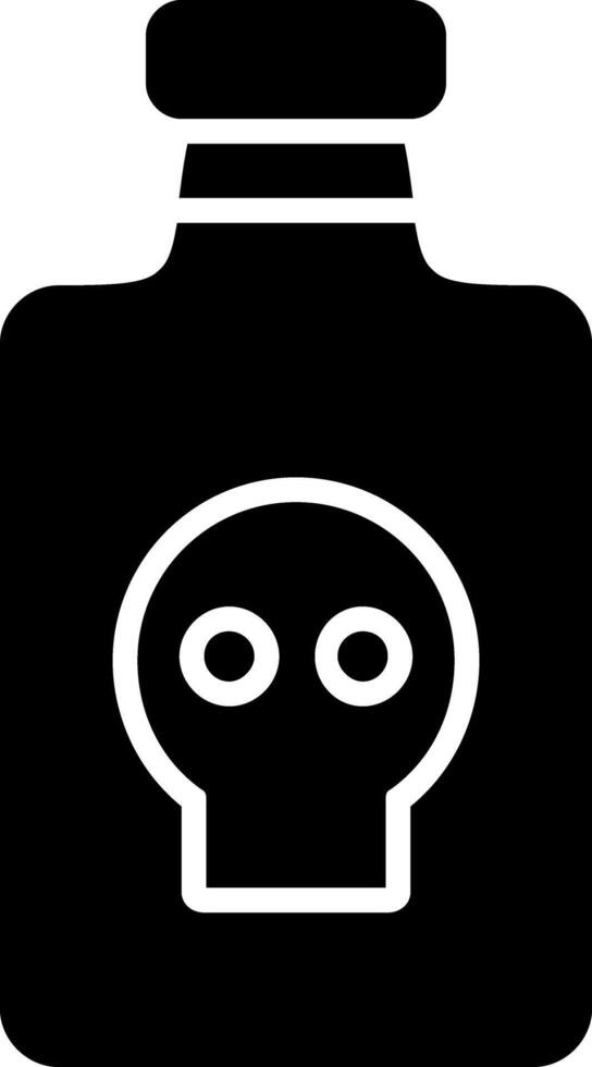 Poison Glyph Icon vector