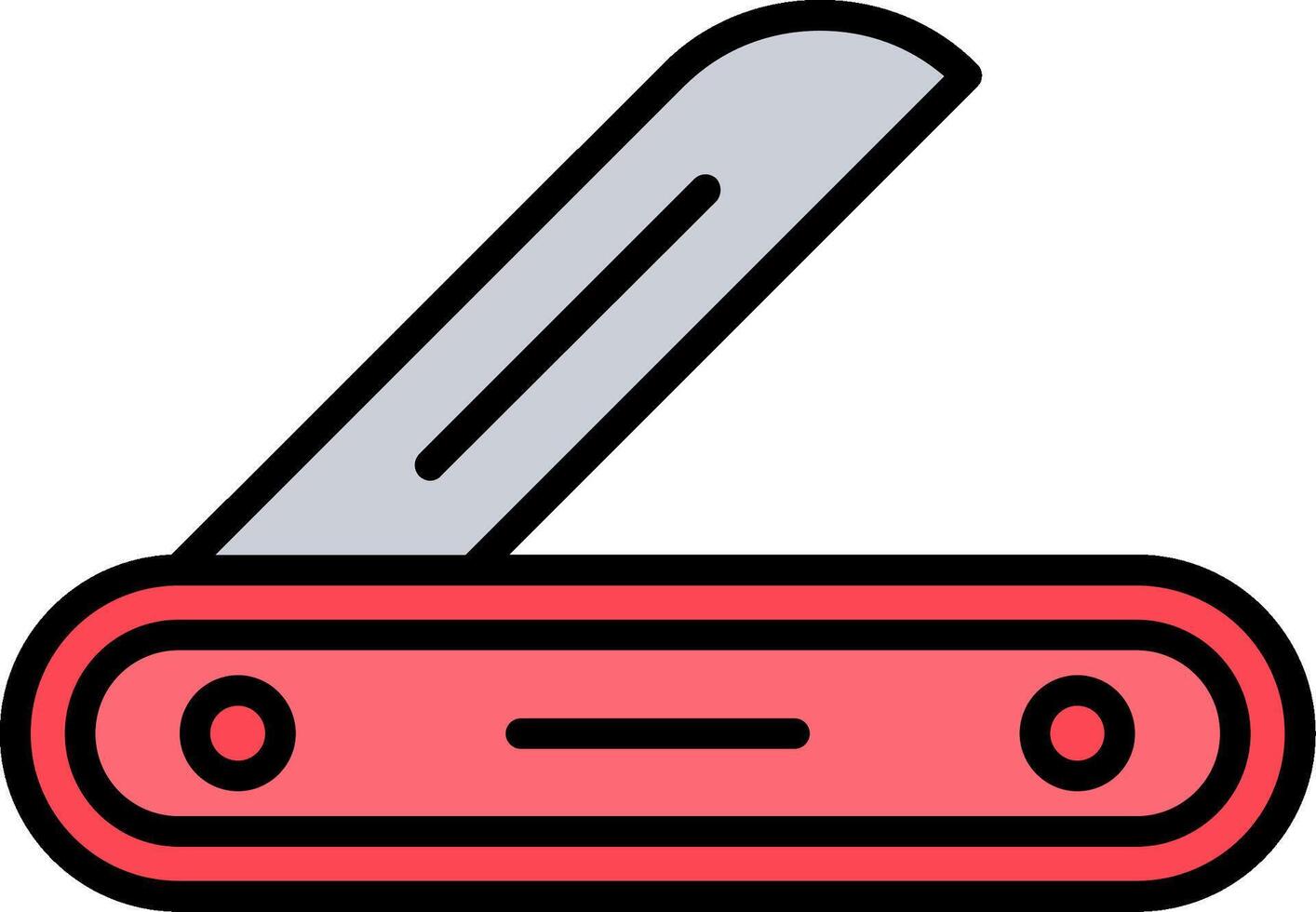 Multitool Line Filled Icon vector